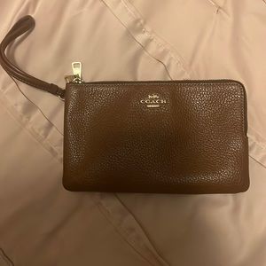 Coach Double Zip Wristlet